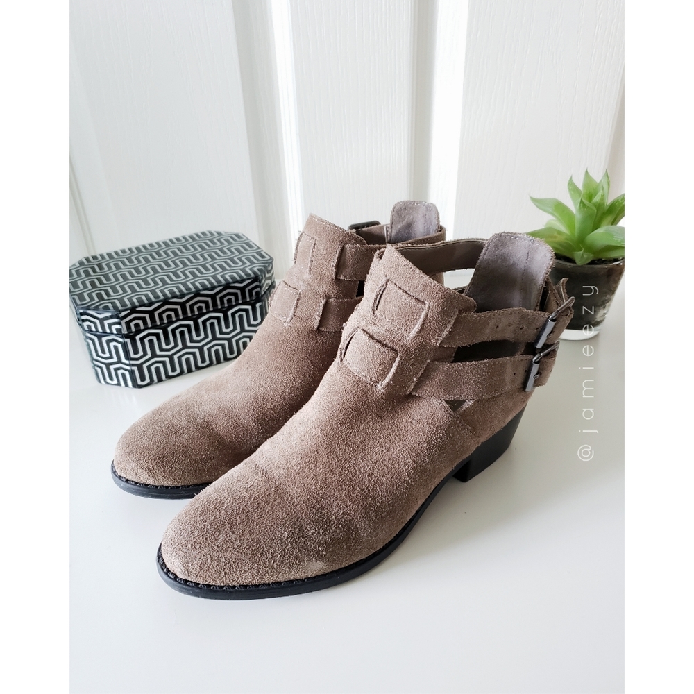 Topshop | "Monti2" Suede Cutout Ankle Booties